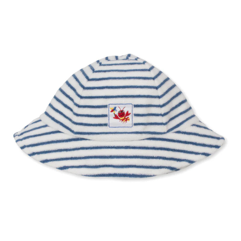 Lobsters Sandy Smiles Terry Sunhat- Blue