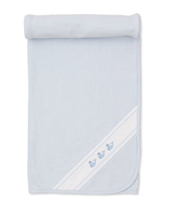 Classic Treasures Whale Blanket- Blue