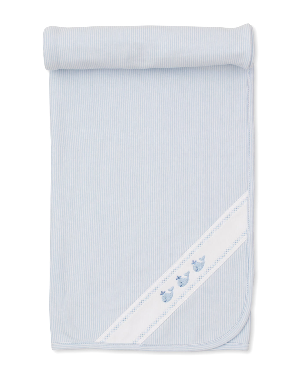 Classic Treasures Whale Blanket- Blue