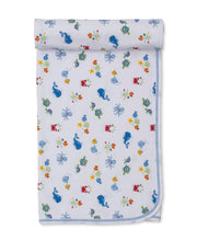 Load image into Gallery viewer, Ocean Antics Blue Blanket
