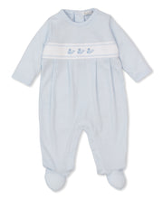 Load image into Gallery viewer, Classic Treasures Whale Footie- Blue
