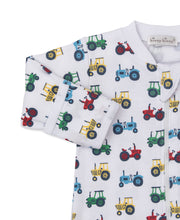 Load image into Gallery viewer, Trusty Tractors Footie with Zip
