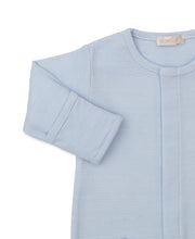 Load image into Gallery viewer, Safari Party Blue Footie with Hand Embroidery
