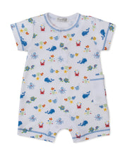 Load image into Gallery viewer, Ocean Antics Blue Short Playsuit
