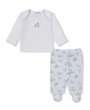 Load image into Gallery viewer, Safari Party Blue Footed Pant Set
