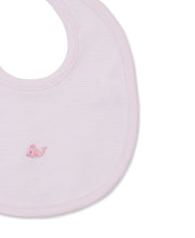 Load image into Gallery viewer, Crabs and Whales Hand Embroidered Bib- Pink
