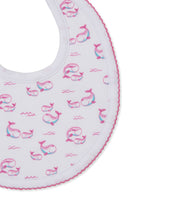 Load image into Gallery viewer, Whale Pods Pink Bib

