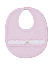Load image into Gallery viewer, Summer Medley Pink Bib with Hand Embroidery
