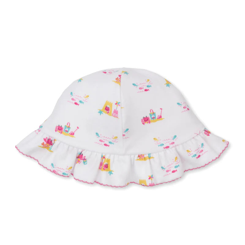 Lobsters Sandy Smiles Floppy Hat- Pink
