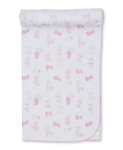 Puppy Dog Fun Blanket- Pink