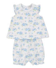 Load image into Gallery viewer, Baby Heavenly Hydrangeas Woven Sunsuit
