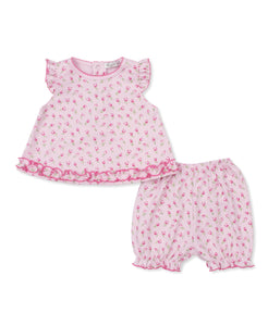 Tulip Blossoms Sunsuit Set