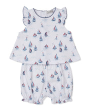 Load image into Gallery viewer, Red, White, &amp; Blue Regatta Sunsuit Set
