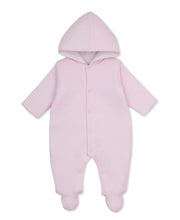 Load image into Gallery viewer, Baby Blessings Pink Jacquard Footed Bunting
