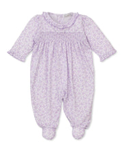 Load image into Gallery viewer, Summer Gardens Smocked Footie

