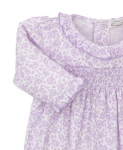 Load image into Gallery viewer, Summer Gardens Smocked Footie

