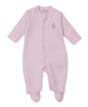 Load image into Gallery viewer, Pack of Pups Jacquard Zip Footie- Pink
