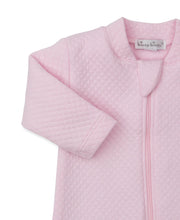 Load image into Gallery viewer, Pack of Pups Jacquard Zip Footie- Pink
