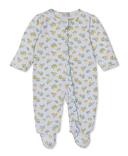 Load image into Gallery viewer, Baby onesie with lemon pattern on a white background
