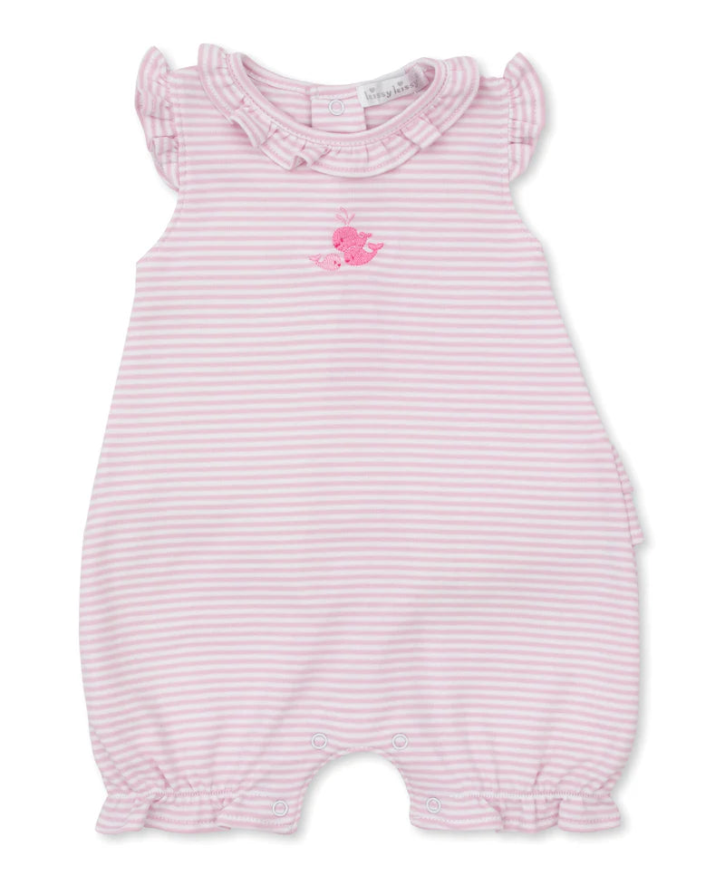 Whale Wonder Playsuit- Pink