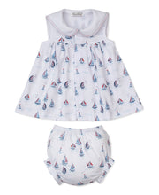 Load image into Gallery viewer, Red, White &amp; Blue Regatta Dress Set
