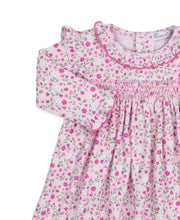 Load image into Gallery viewer, Pretty Petals Pink Smocked Dress Set
