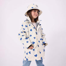 Load image into Gallery viewer, Petit Bateau Raincoat - Blue Hearts

