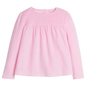 Lisle Pink Velour Top