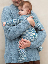 Load image into Gallery viewer, Serendipity Organics Striped Long Sleeve Footie
