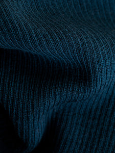 Wool Rib Sweater - Marine Blue