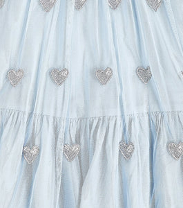 Glittery Hearts Tulle Dress