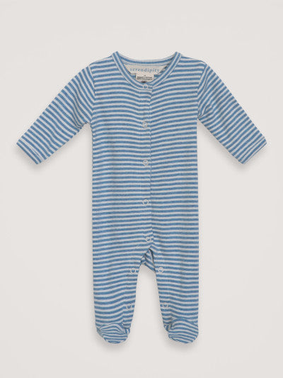 Serendipity Newborn Striped Footie