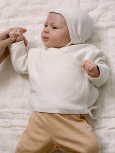 Newborn Cotton Wrap Sweater