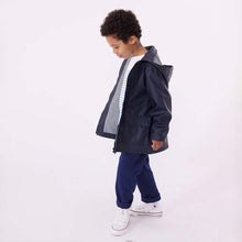Load image into Gallery viewer, Petit Bateau Navy Raincoat
