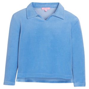 French Blue Polo Pullover