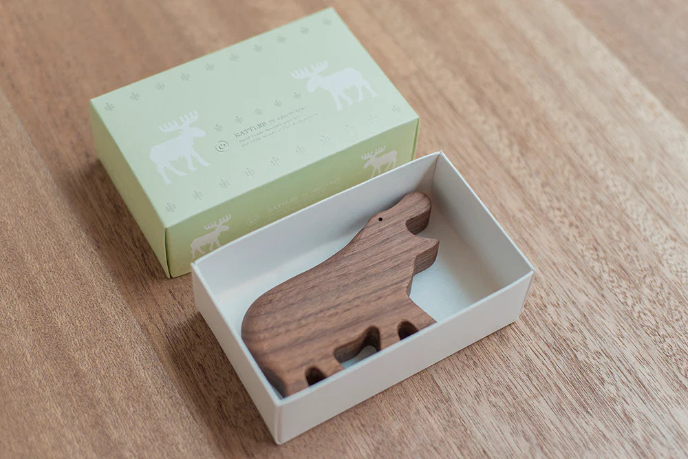 Wooden Hippo Rattle – Pinwheels Nantucket