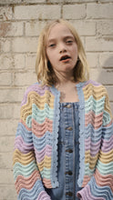 Load image into Gallery viewer, Crocheted Multicolor Cardigan
