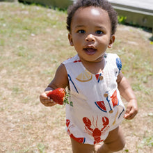Load image into Gallery viewer, Baby Clam Bake Riley Romper
