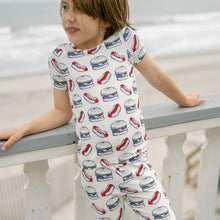 Load image into Gallery viewer, Hamburger Hotdog Pajama Set
