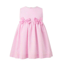 Load image into Gallery viewer, Gingham Check Bow Dress and Bloomer Set
