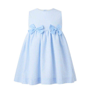 Gingham Check Bow Dress and Bloomer Set