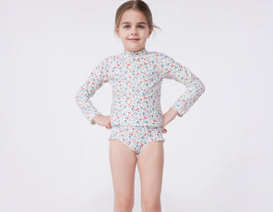 Petit Bateau Long Sleeve Floral Rashguard