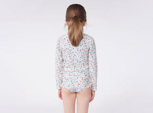 Petit Bateau Long Sleeve Floral Rashguard