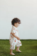 Load image into Gallery viewer, Feathered Friends Muslin Cabana Romper
