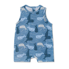 Load image into Gallery viewer, Whale Tales Muslin Coverall

