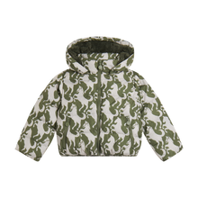 Load image into Gallery viewer, Horse Print Hooded Puffer
