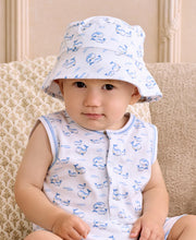 Load image into Gallery viewer, Whale Pods Blue Bucket Hat
