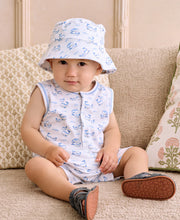 Load image into Gallery viewer, Whale Pods Blue Sleeveless Playsuit
