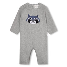 Load image into Gallery viewer, Baby Knitted Romper with Racoon
