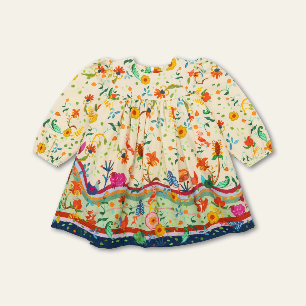 Djoyfull Long Sleeve Printed Dress